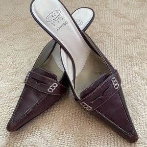 Joan & David Circa Comfort Brown Mule Heels